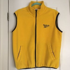 🇨🇦 Vintage Reebok Polar Fleece Vest Yellow